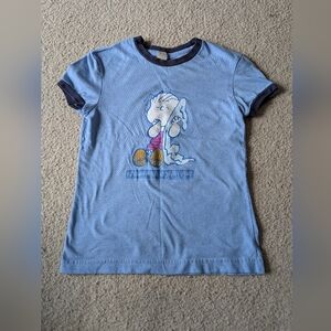 Blue Kids Shirt with Cartoon Print